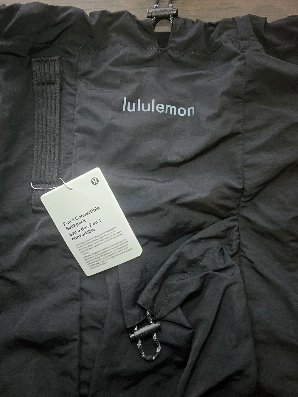 Lululemon 21L Black Convertible 2-in-1 Backpack ($98 Retail)